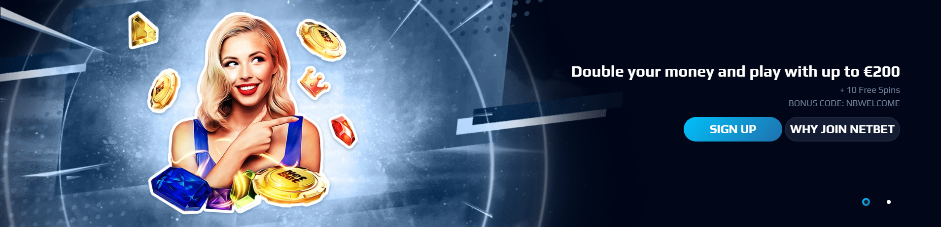 banner bonus di benvenuto di NetBet